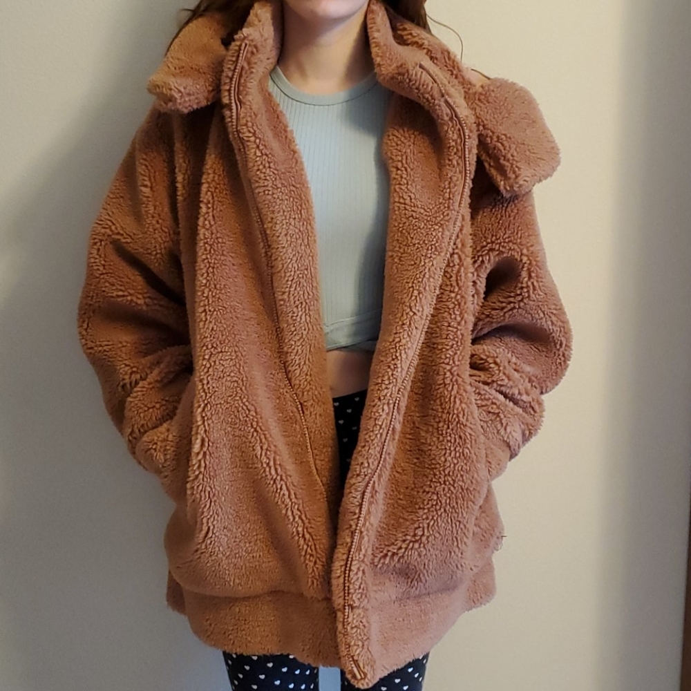 Alo Yoga Brown Sherpa Jacket
